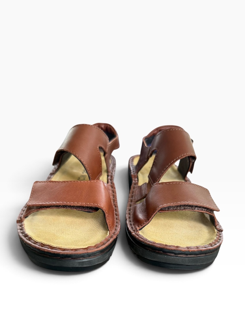 Naot Enid Banded Sandal Soft Chestnut Straps Arch Support Worn Once Size 8 - Picture 2 of 9